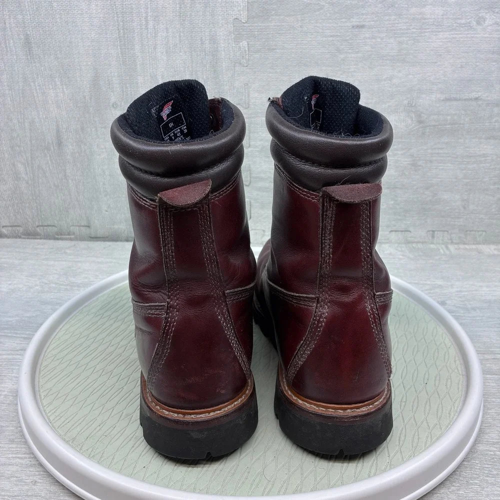 Red Wing 1201 Logger Boots Mens 10 EE Oxblood Leather Waterproof Vibram Work